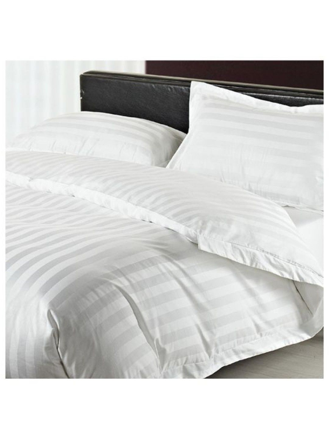 Lifestyle by Canadian 4-Piece Set Ls T300 Hotel - 1cm Stripes White (No Color- Image 2)