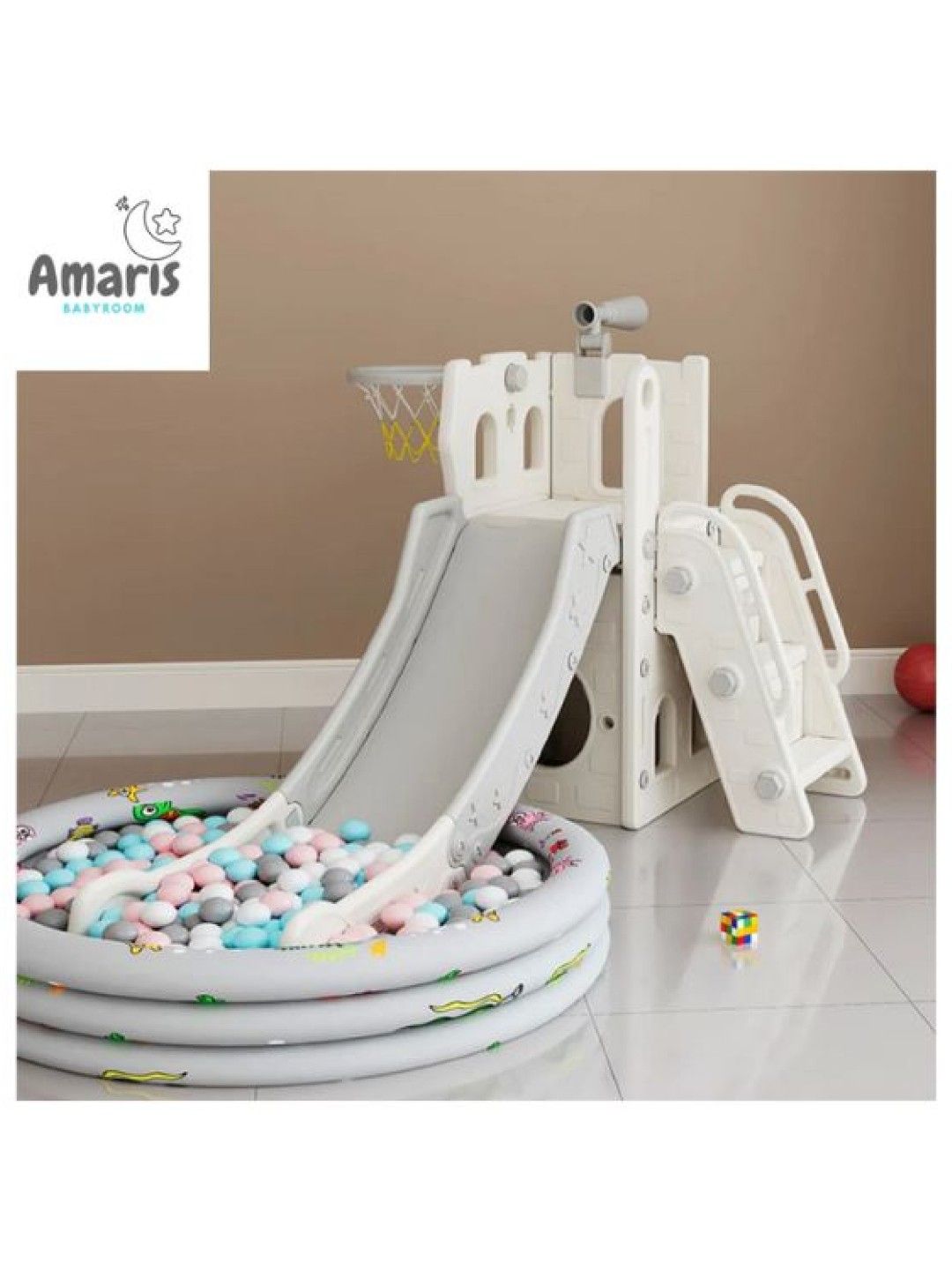 QT Hub Amaris White Castle Slide (No Color- Image 2)