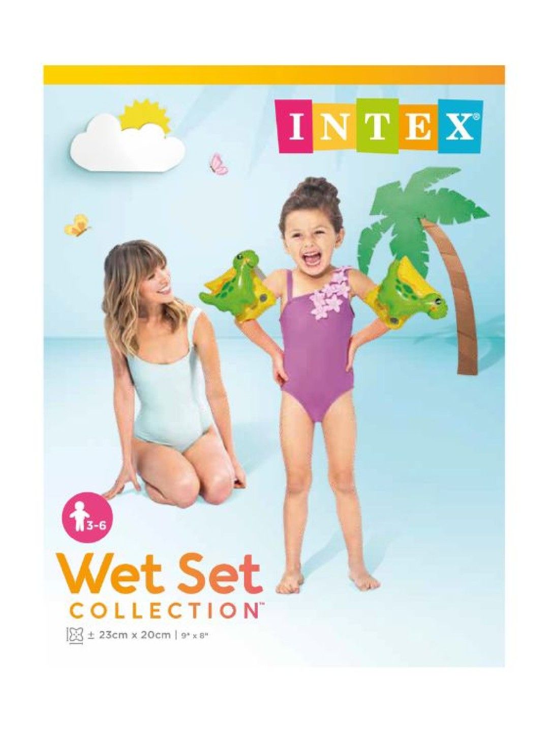 INTEX Dinosaur Arm Bands (No Color- Image 2)