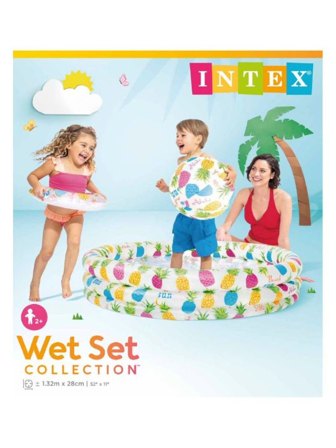 INTEX Pineapple Splash Pool Set (No Color- Image 2)