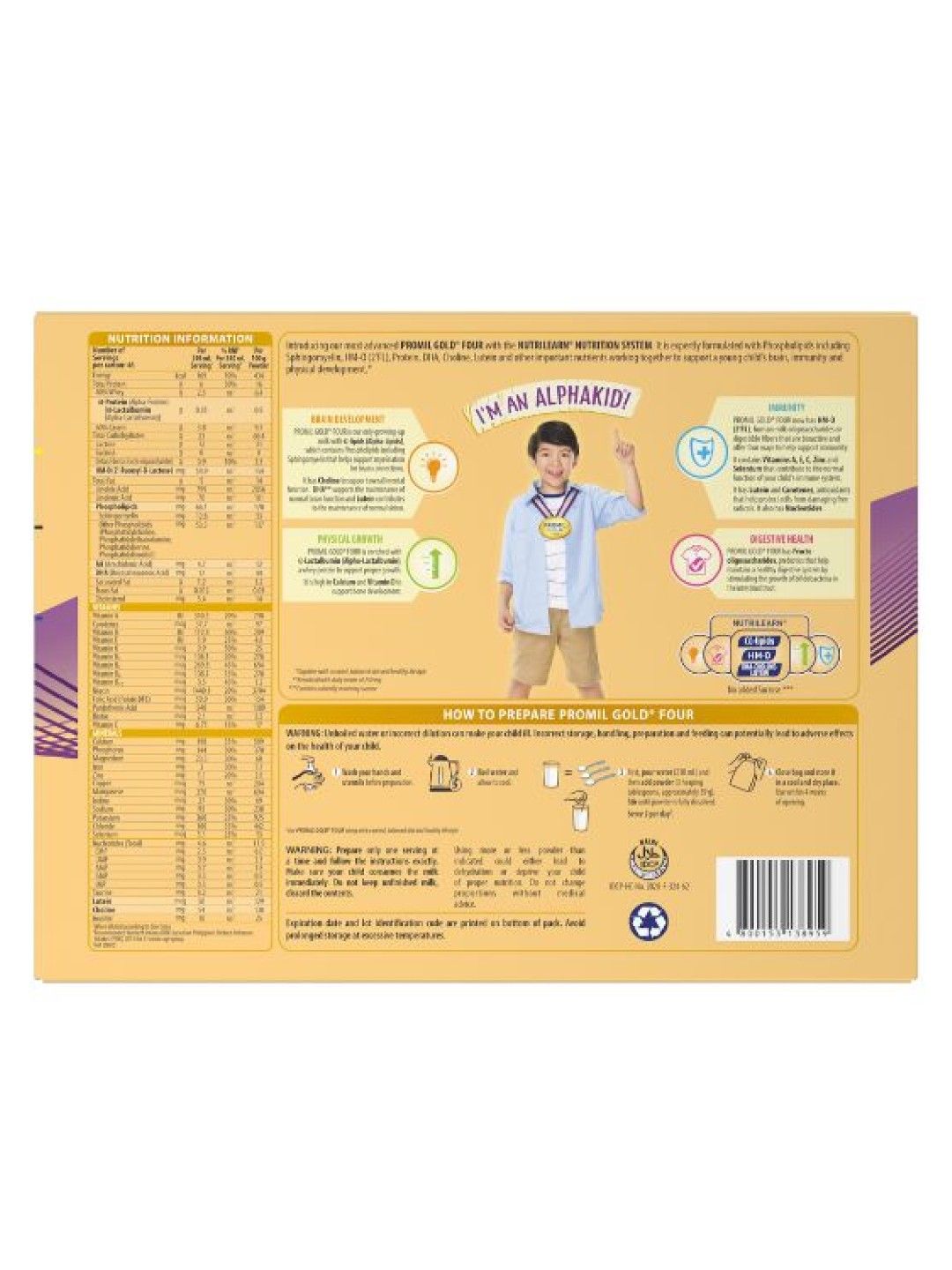 Promil Gold Four Powdered Milk Drink for Pre-schoolers (1.8kg) Bundle of 3 (No Color- Image 2)