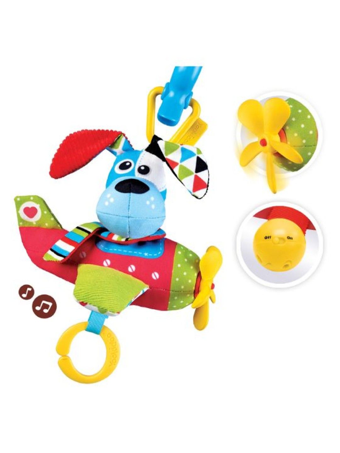 Yookidoo Tap 'N' Play Musical Plane - Dog (No Color- Image 2)