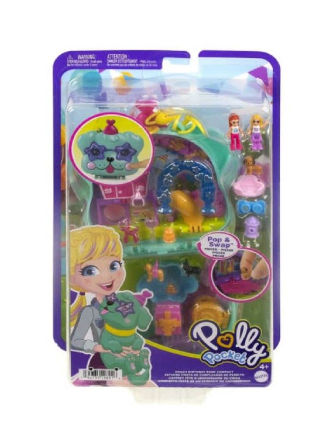 Polly Pocket Doggy Birthday Bash Compact Playset (No Color- Image 2)