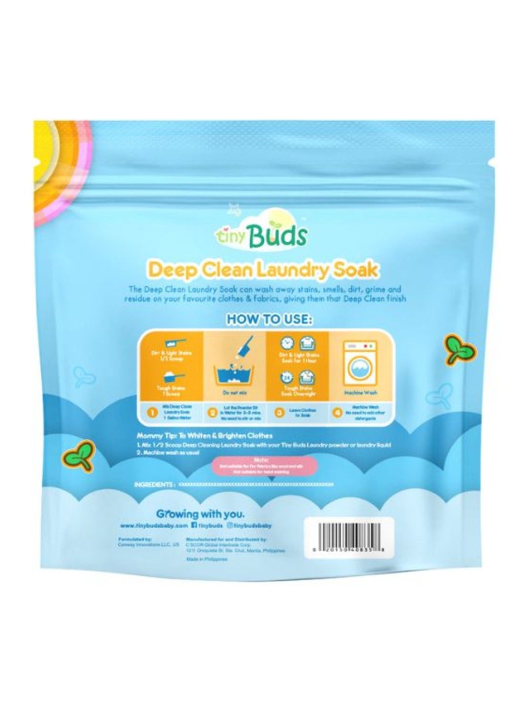 Tiny Buds Deep Clean Laundry Soak (500g) (No Color- Image 2)