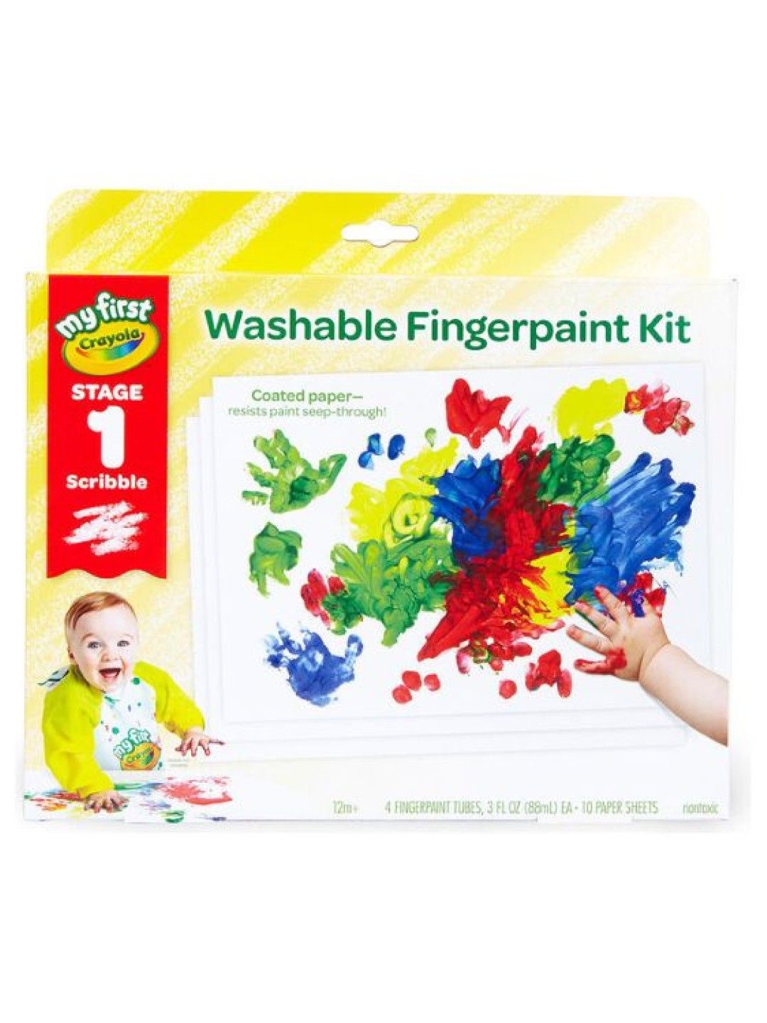 Crayola Young Kids Washable Finger Paint Kit (No Color- Image 2)