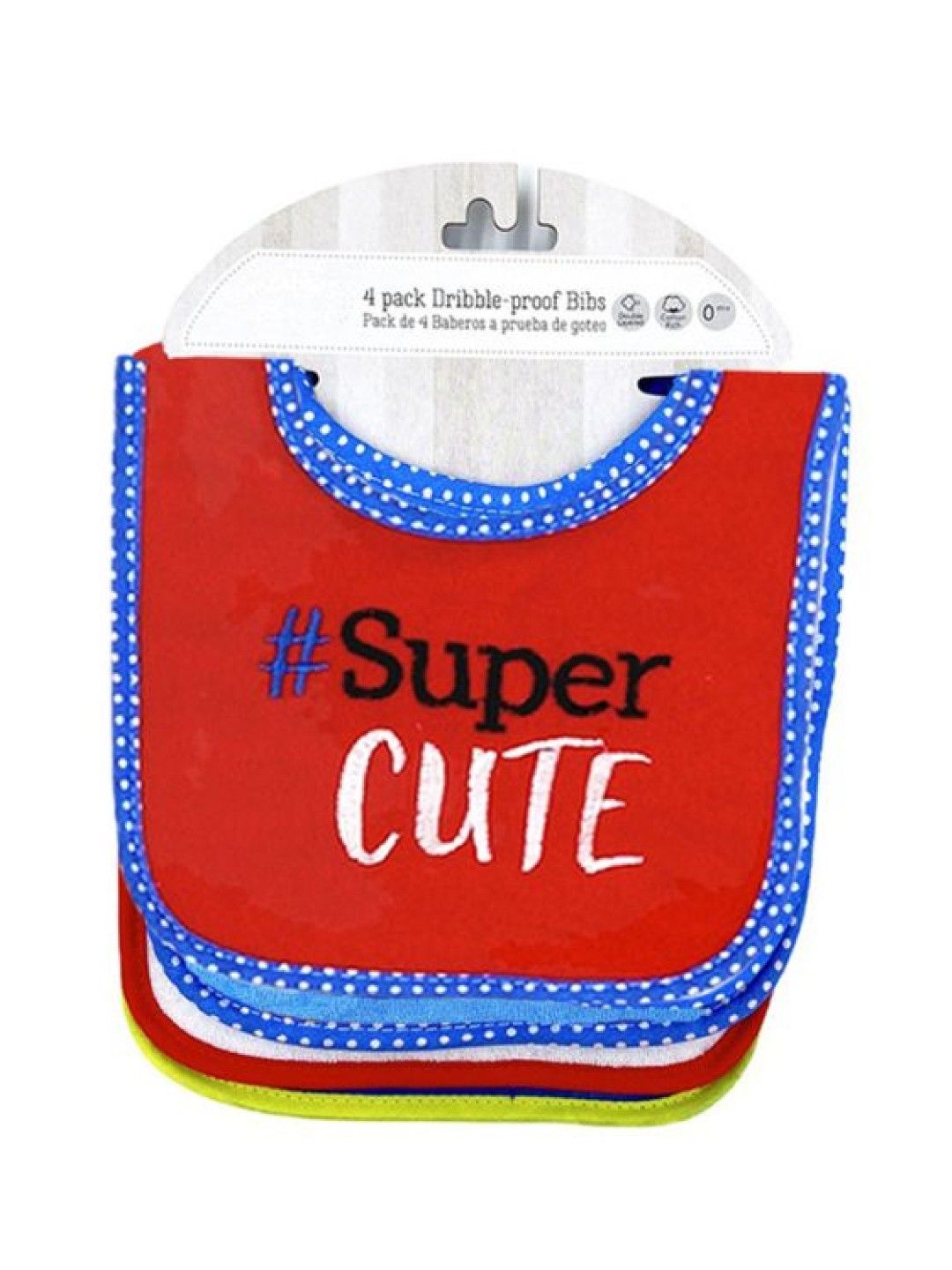 Mother's Choice 4 Pack Embroidered Baby Dribble-Proof Bibs (Super Cute- Image 2)