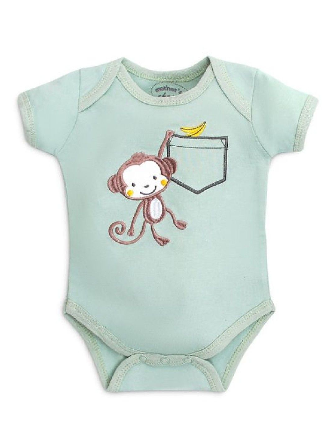 Mother's Choice 3 Pack Bodysuit, Shorts and Socks Set for Boys (Cute Monkey- Image 2)