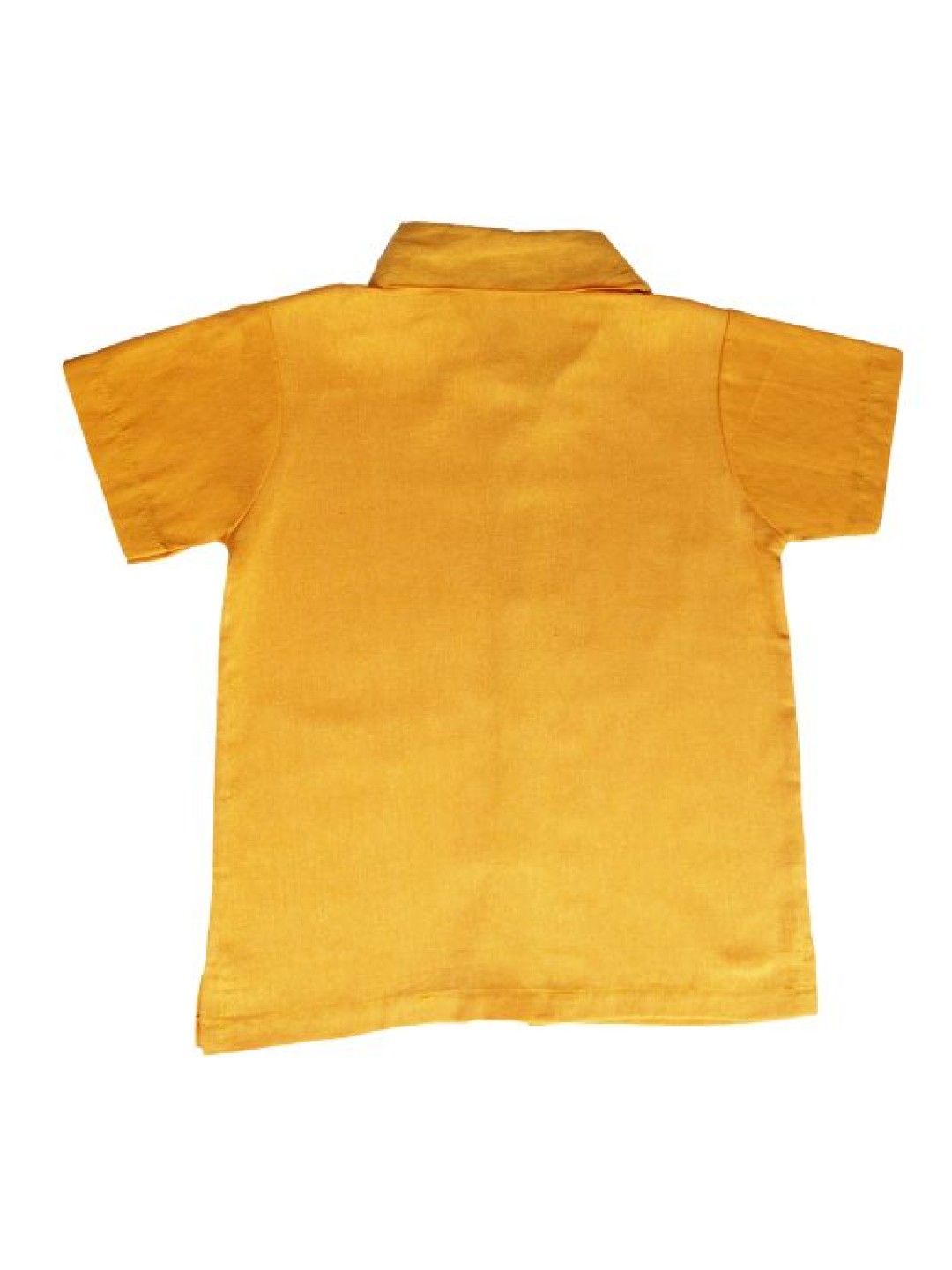 bean fashion Yellow Shortsleeves Woven Top (Yellow- Image 2)