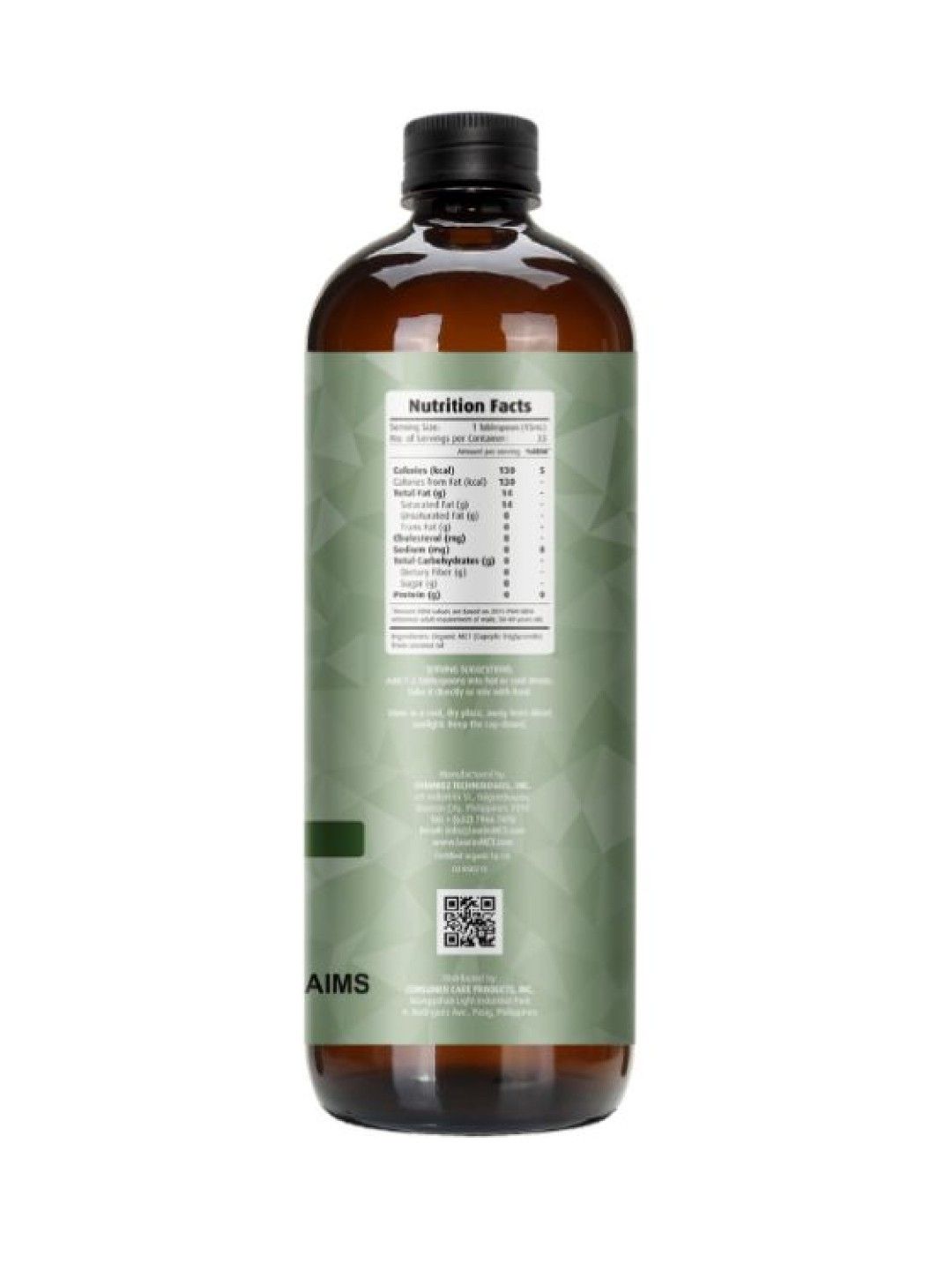 Laurin Pure C8 MCT Oil (500ml) (No Color- Image 2)