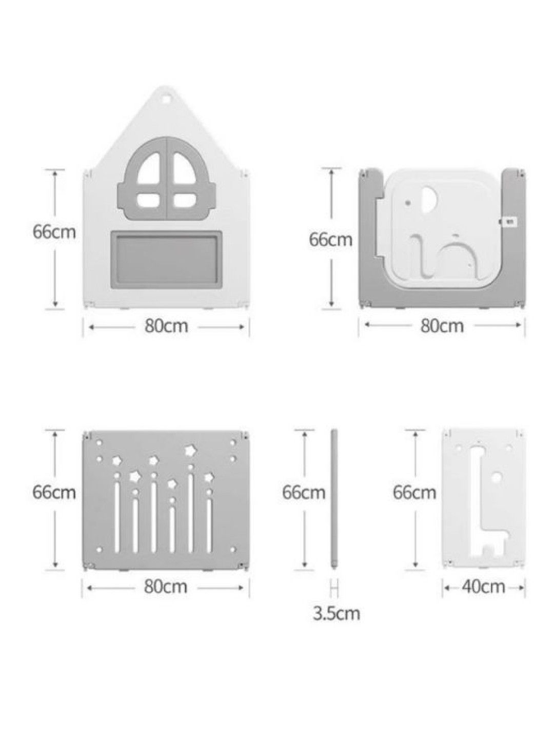 Kodomo Playhouse Folding Playpen 2 in 1 (No Color- Image 2)