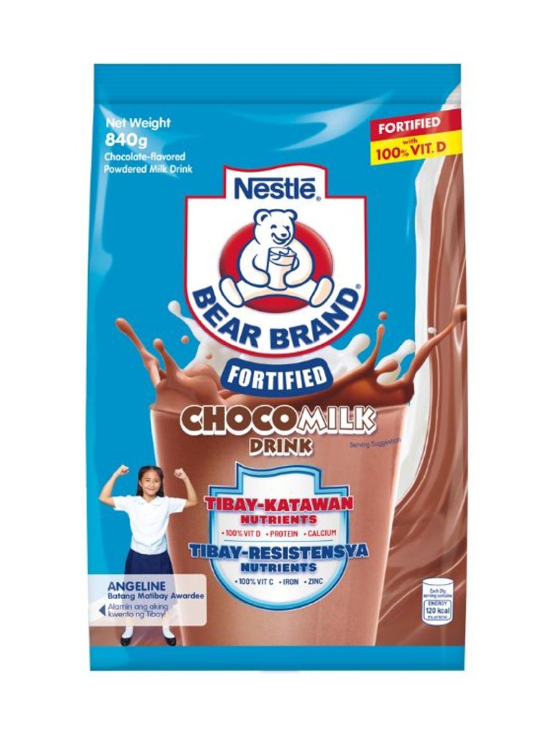 Bear Brand Fortified Choco Milk Drink (840g) (No Color- Image 2)