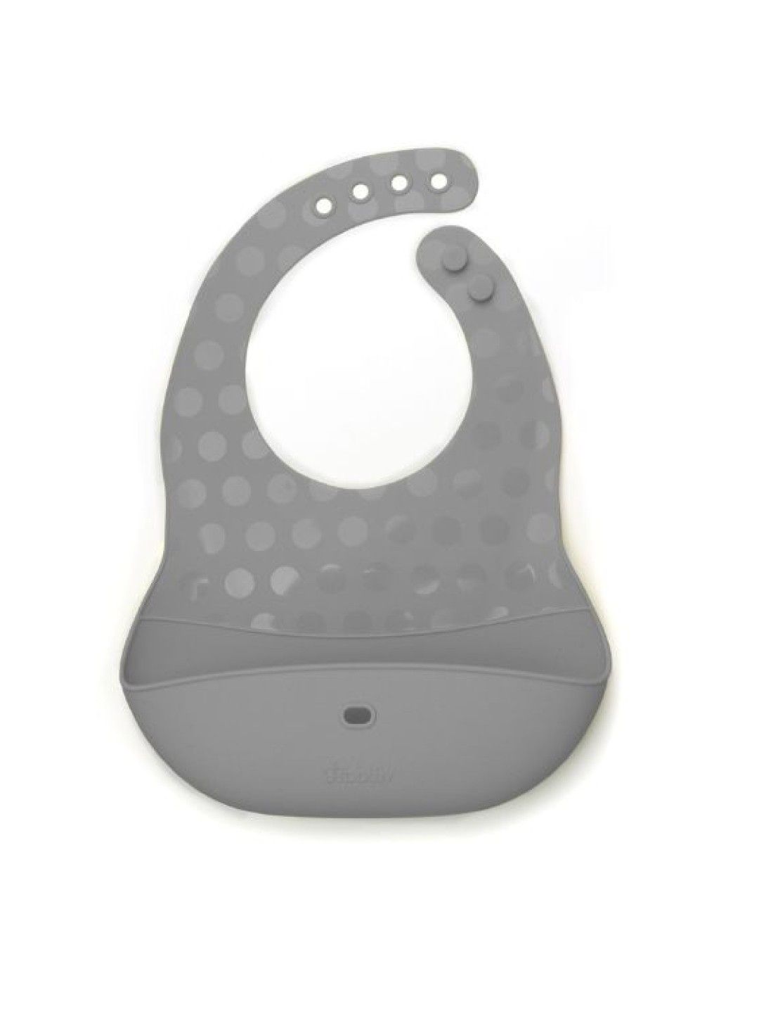 bbluv Pöket: Portable Silicone Bibs & Spoon Feeding Set (Aqua & Grey- Image 3)