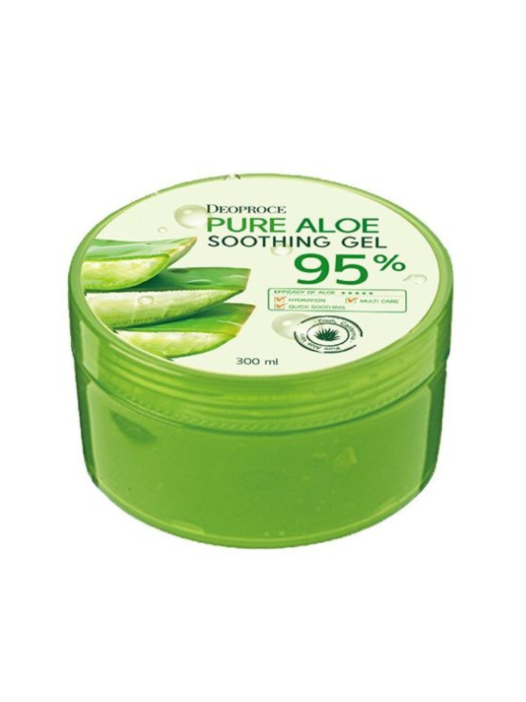 Deoproce Pure Aloe Soothing Gel (300ml) (No Color- Image 2)