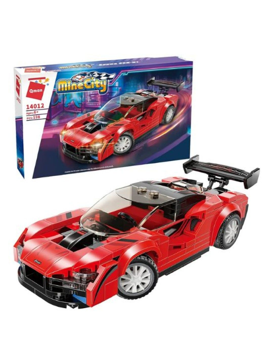 Qman Blocks Mine City Senna S5N-N1 (No Color- Image 2)