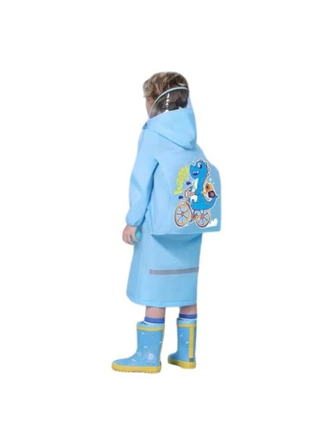 Seams 195 Blue Dinosaur Full Body Raincoat (No Color- Image 2)