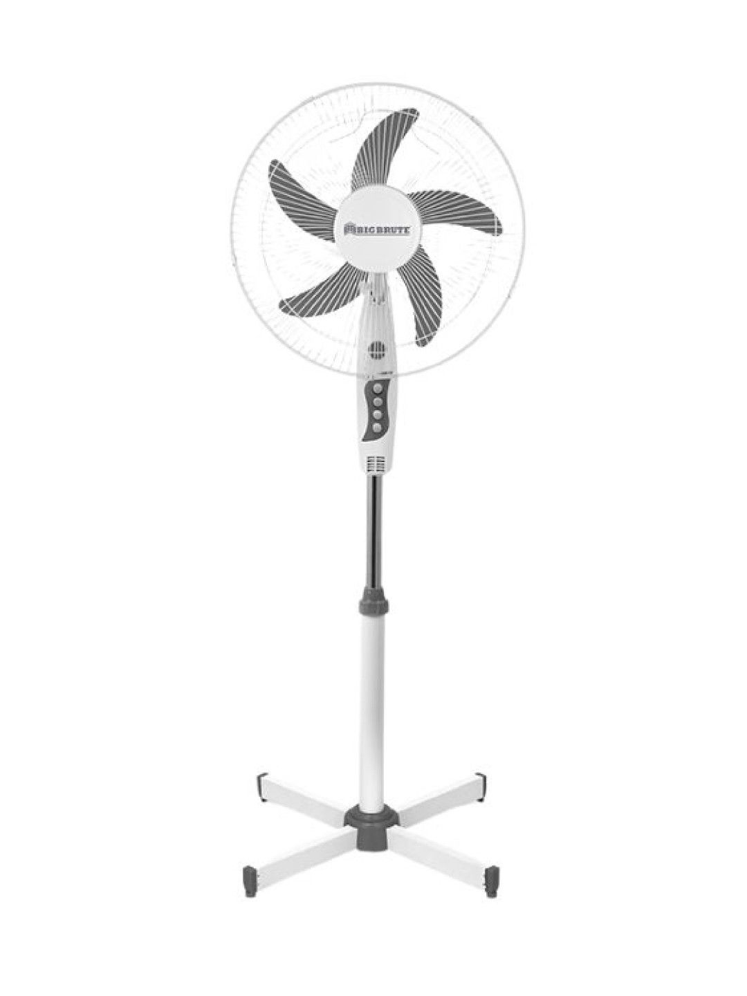 Big Brute Electric Stand Fan 16 Inch 5 Blade Buy 1 Take 1 (White- Image 2)