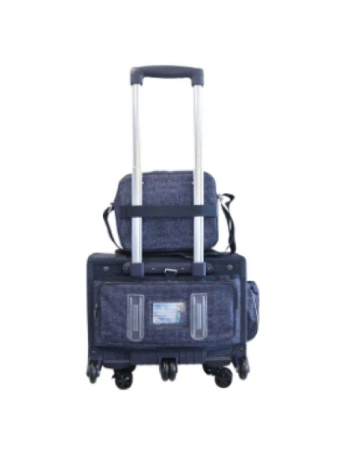 Disney Frozen Medium Box Type School Trolley Set (Blue- Image 2)