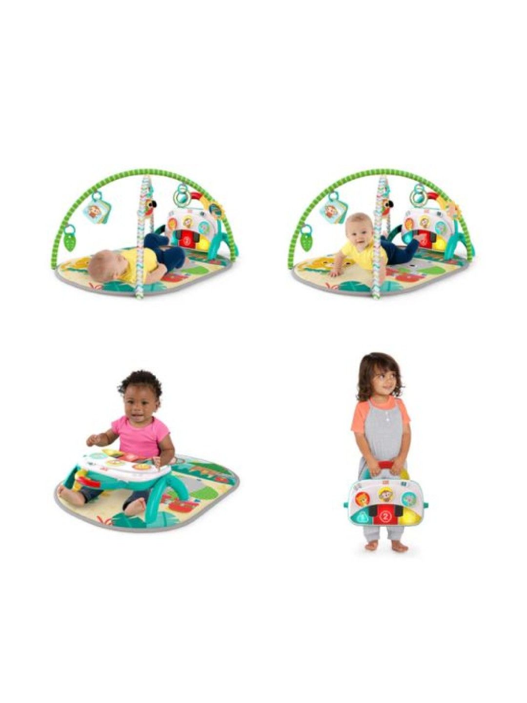 Bright Starts Tropical Safari 4in1 Groovin' Kick gym (No Color- Image 2)