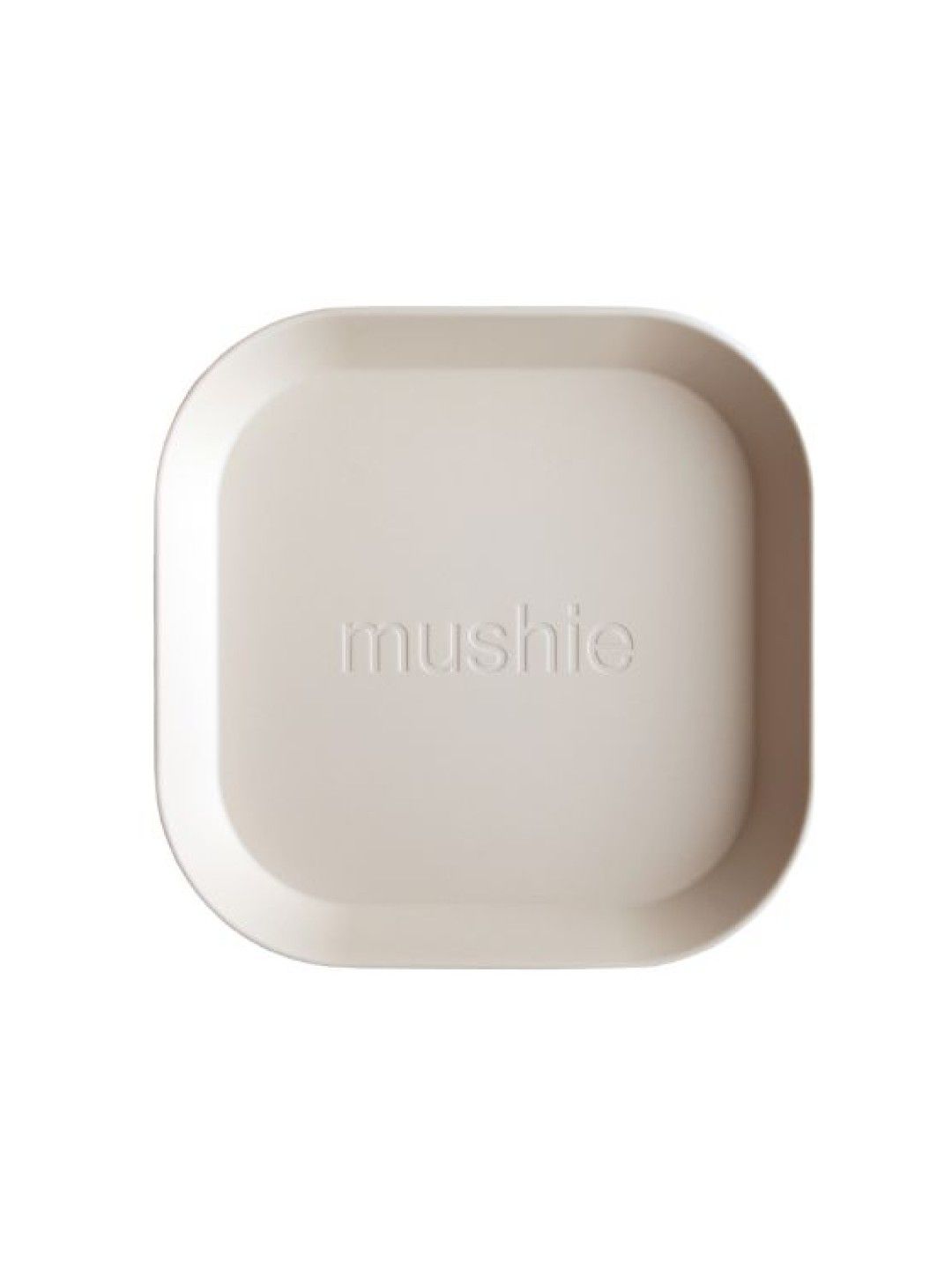 Mushie Square Dinnerware Plates, Set of 2 (Ivory- Image 2)