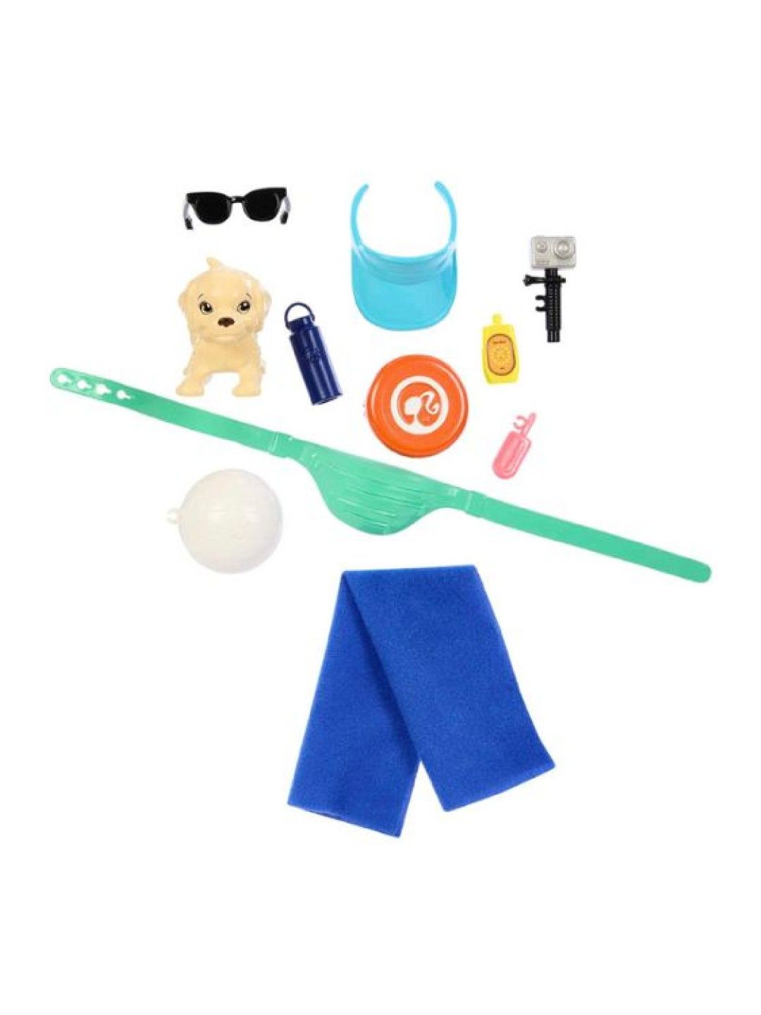 Barbie Poseable Blonde Ken Beach Doll with Surfboard and Pet Puppy (No Color- Image 3)