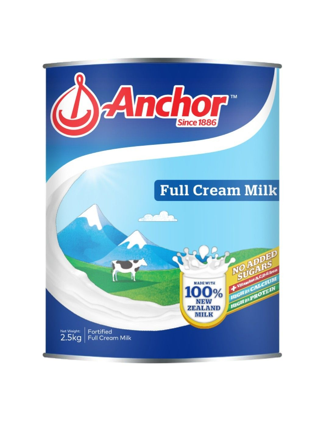 Anchor Full Cream Milk Powder Plain (2.5kg) (No Color- Image 2)