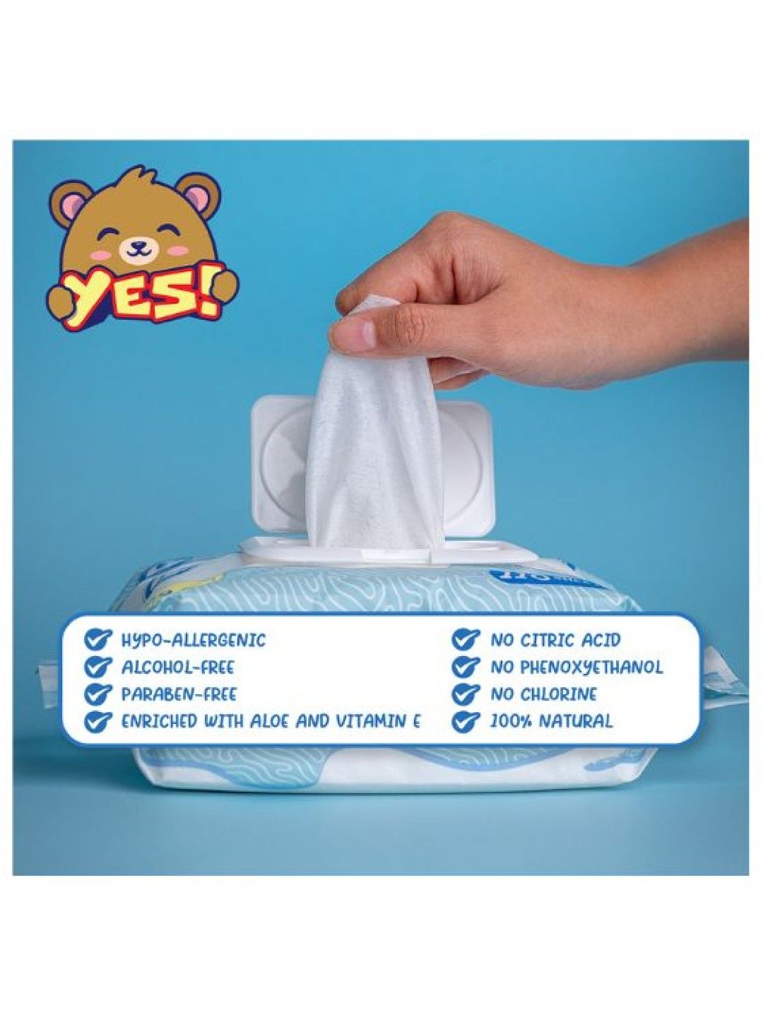 YES! Baby Wipes SAVER (3 PACKS UNSCENTED) (No Color- Image 4)