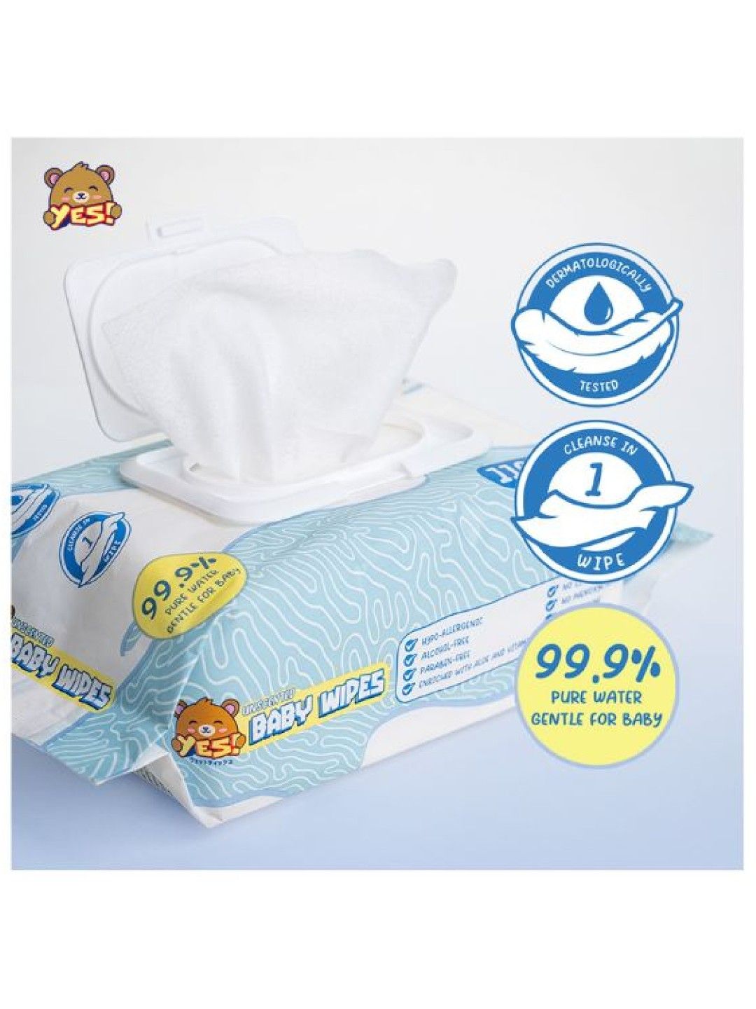 YES! Baby Wipes MEGA (24 PACKS UNSCENTED) (No Color- Image 2)