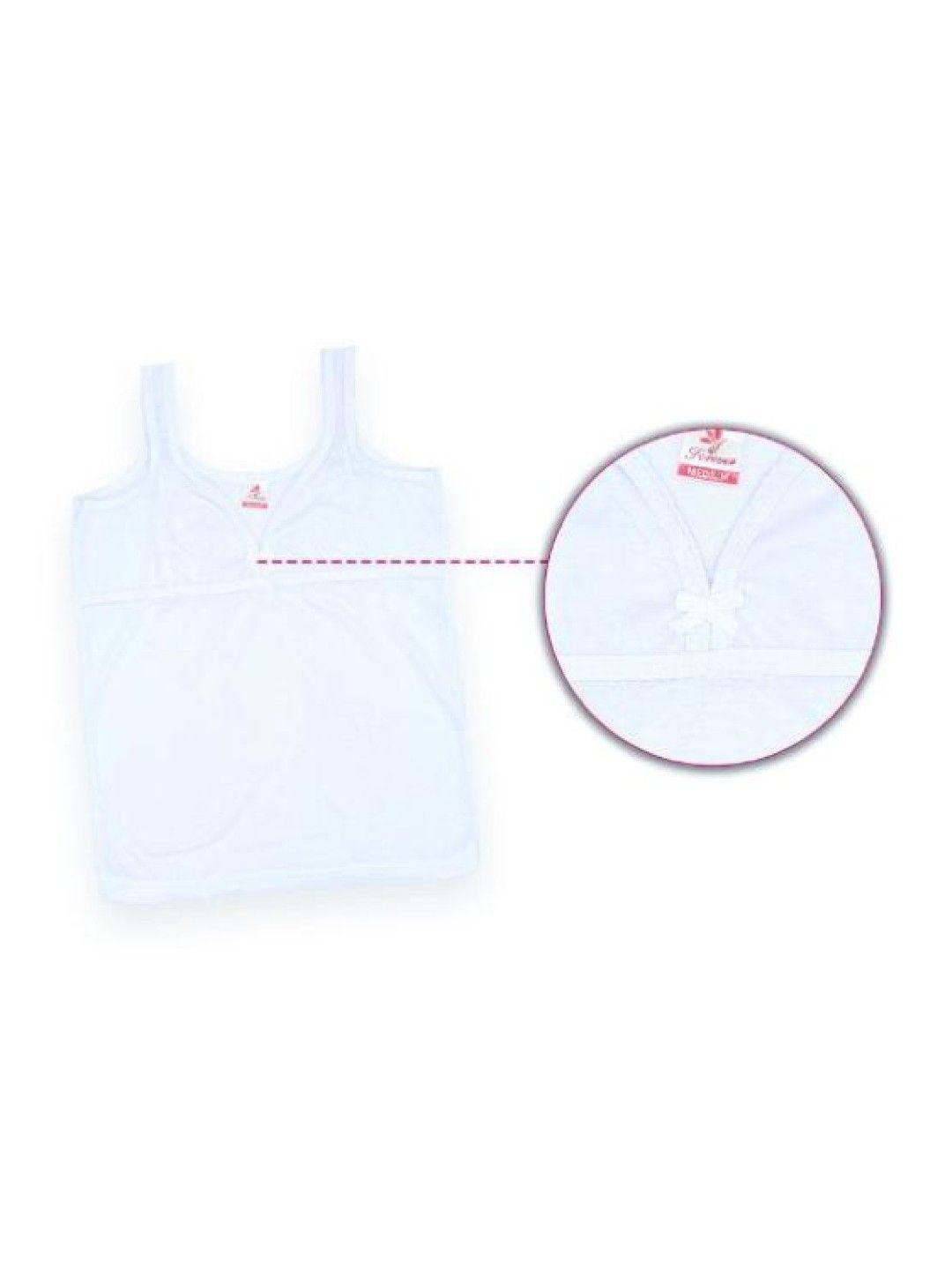 Intimate Forever Adult Ladies Sando - LS25 (White- Image 2)