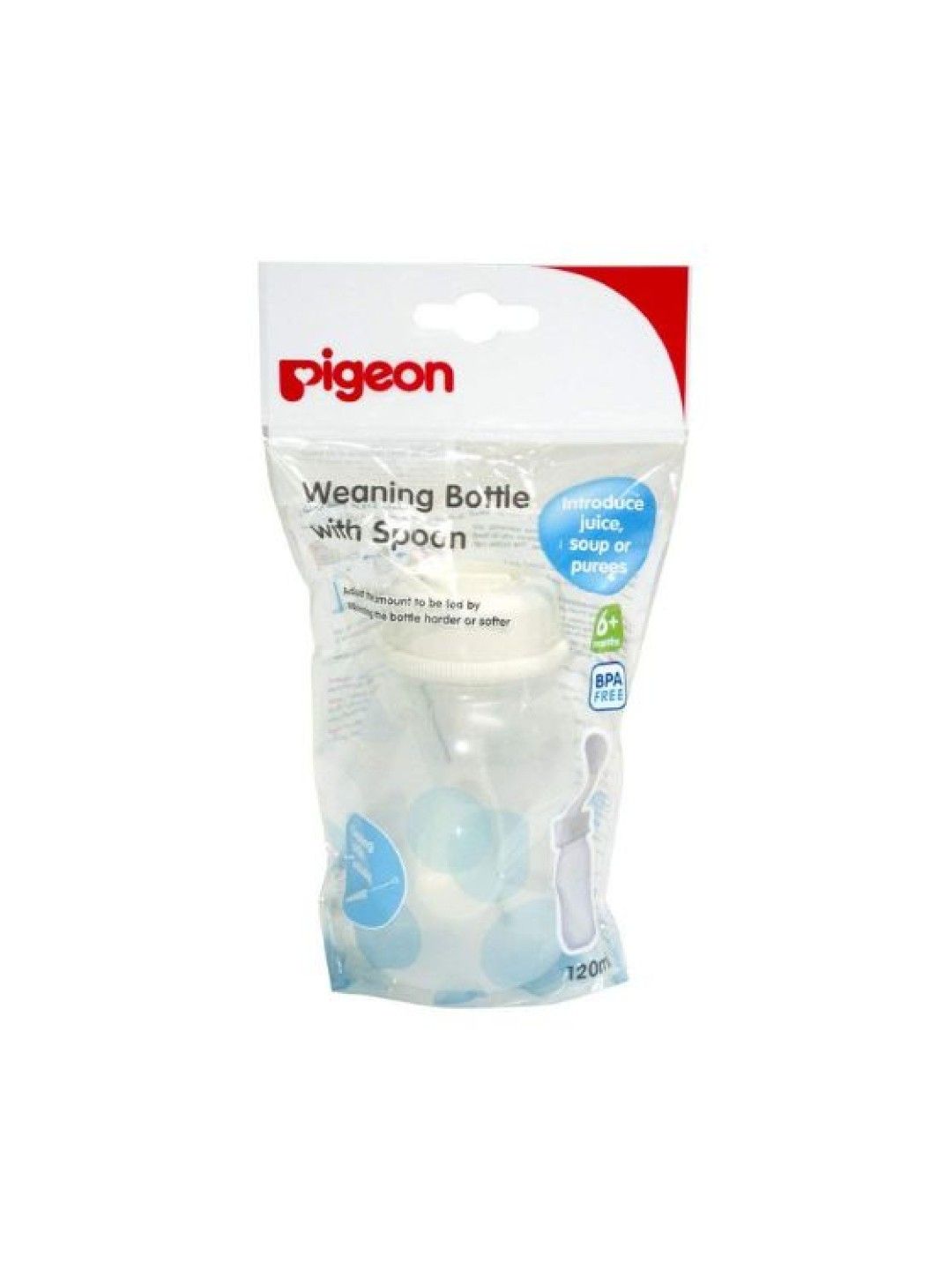 Pigeon Weaning Bottle with Spoon (120ml) (No Color- Image 2)