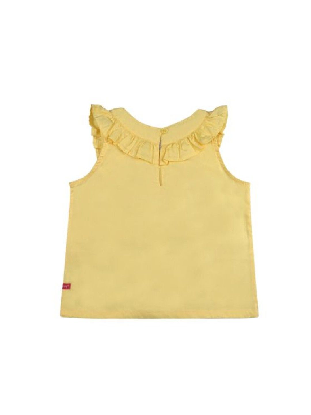 Grizzly Kids Girls Top Ruffles Sleeveless (Yellow- Image 2)