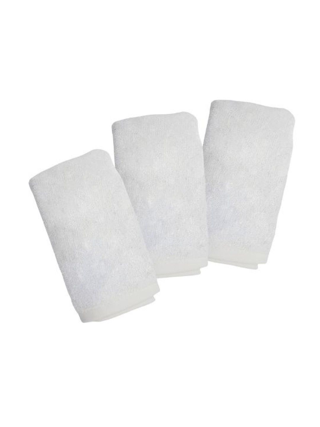 Enfant Bamboo Terry Wash Cloth (3-pcs) (White- Image 2)