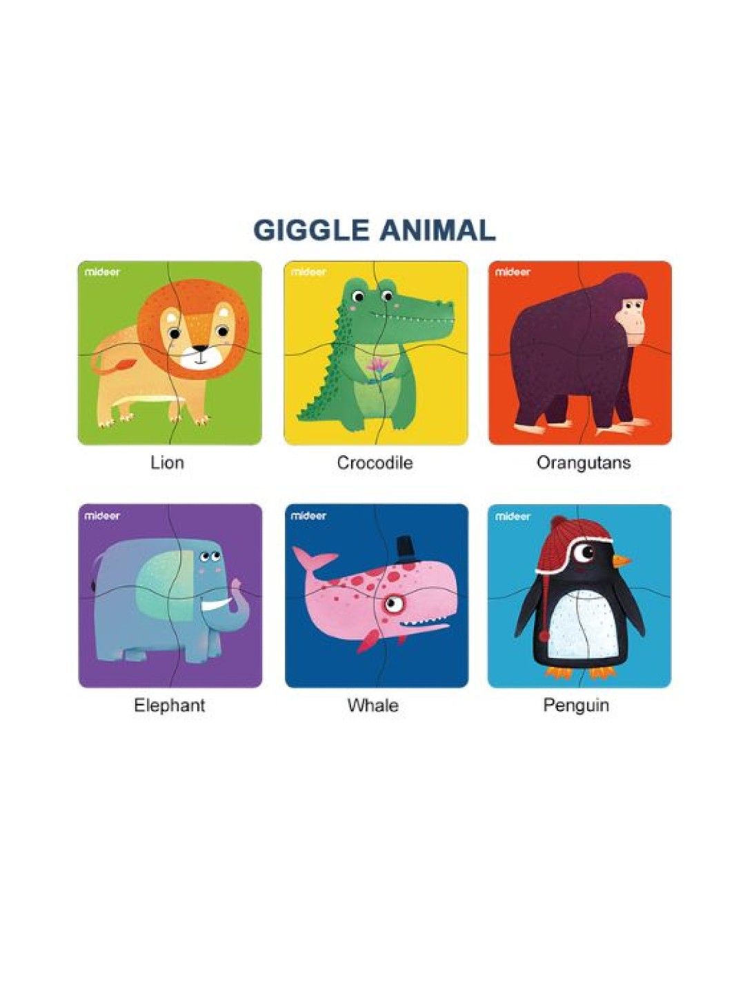 MiDeer Giggle Animal Puzzle (No Color- Image 2)