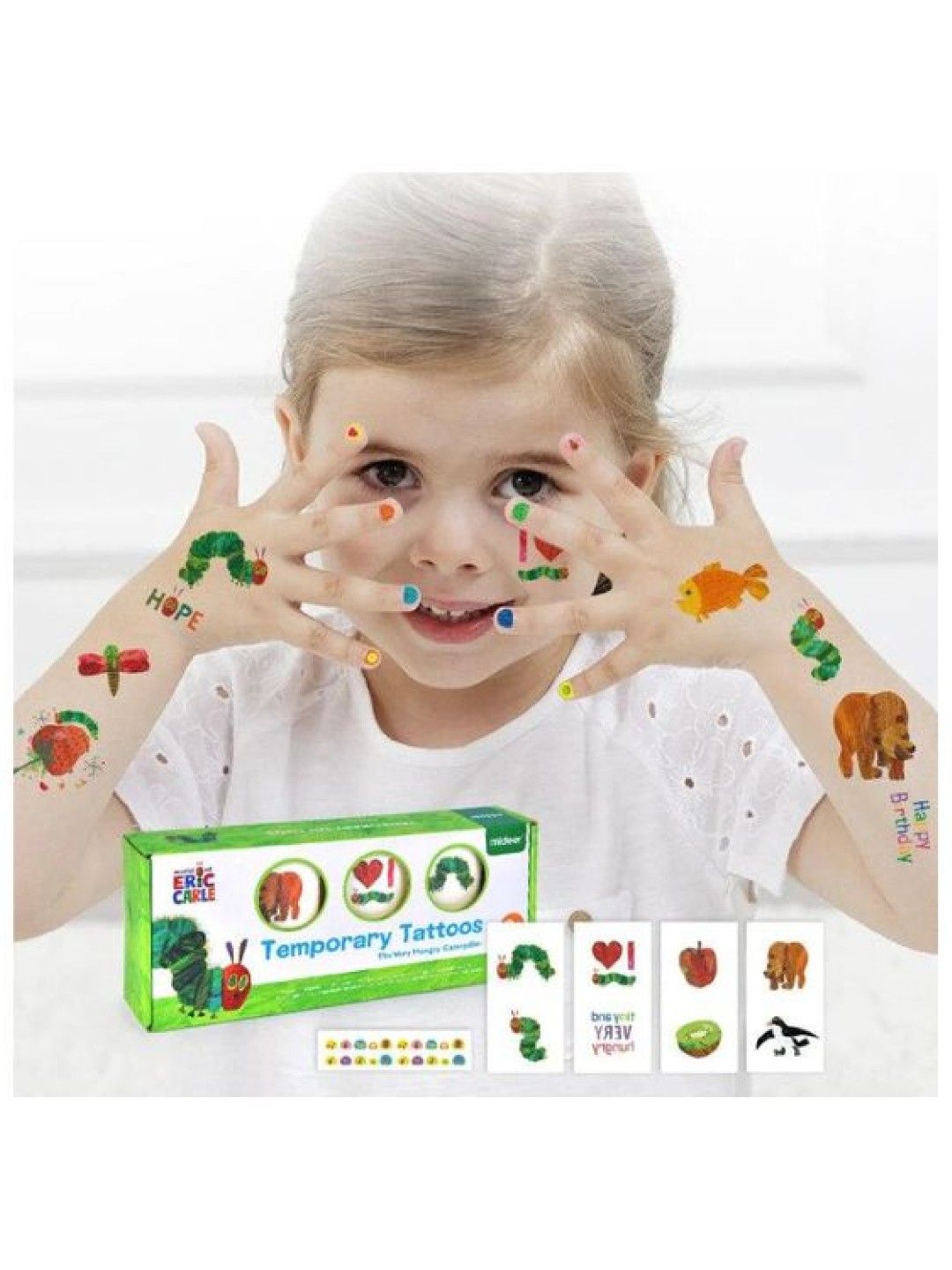 MiDeer Temporary Tattoos The Very Hungry Caterpi edamama