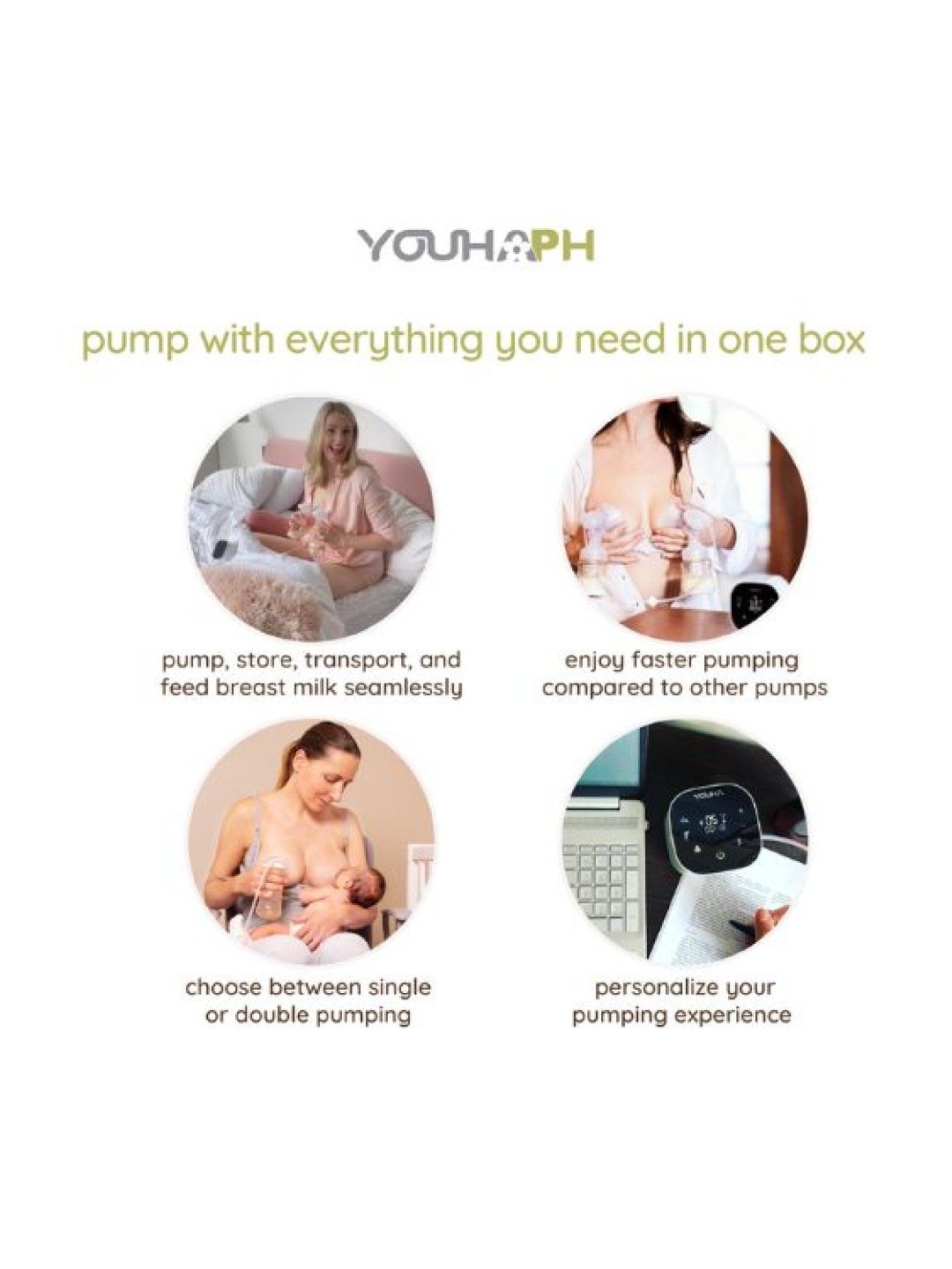 Youha The One Hospital-Grade Electric Breast Pump (No Color- Image 2)