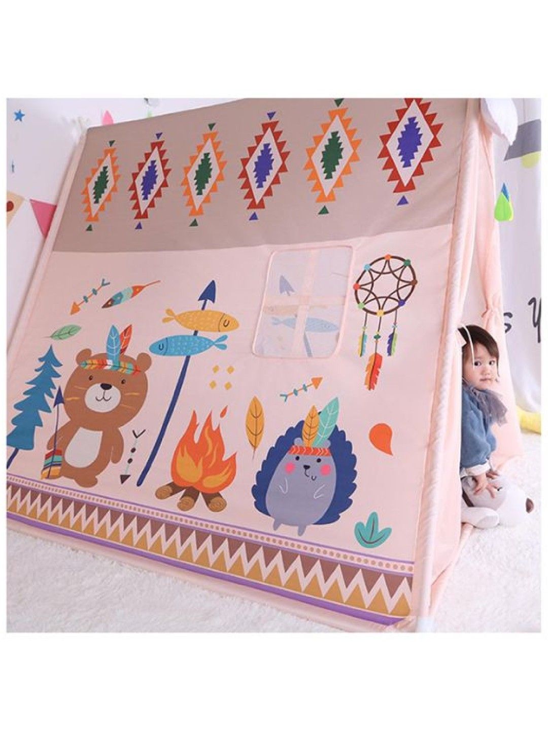 Little Fat Hugs Bear Boho Tent (No Color- Image 2)