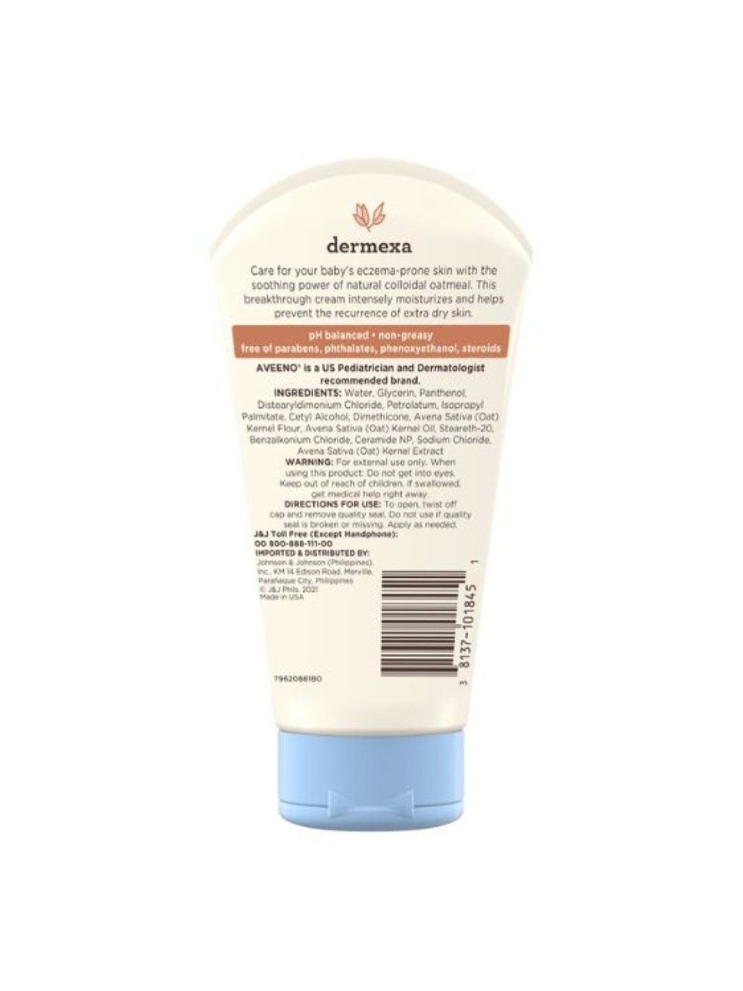 Aveeno Baby Dermexa Moisturizing Cream (100g) (No Color- Image 2)