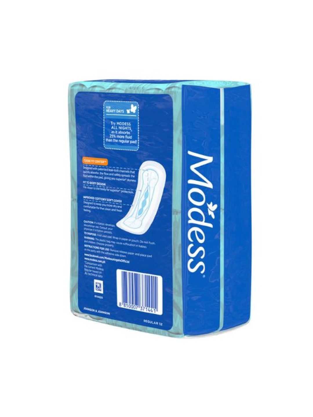 Modess Cottony Soft Non-Wing Sanitary Napkins (12s) (No Color- Image 2)