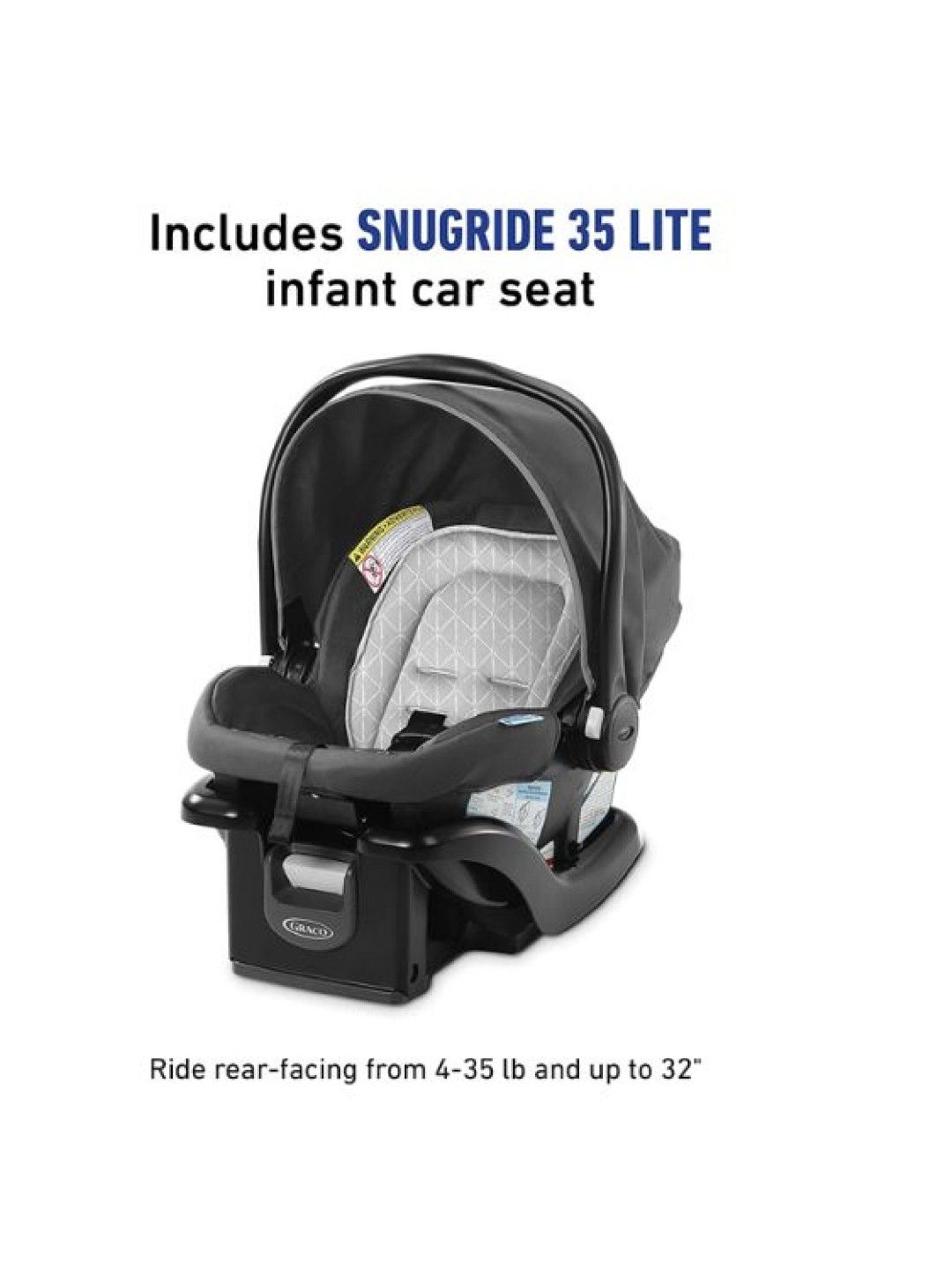 Graco SR35 Lt Fa Se Derby Travel System Stroller with Car Seat (No Color- Image 2)