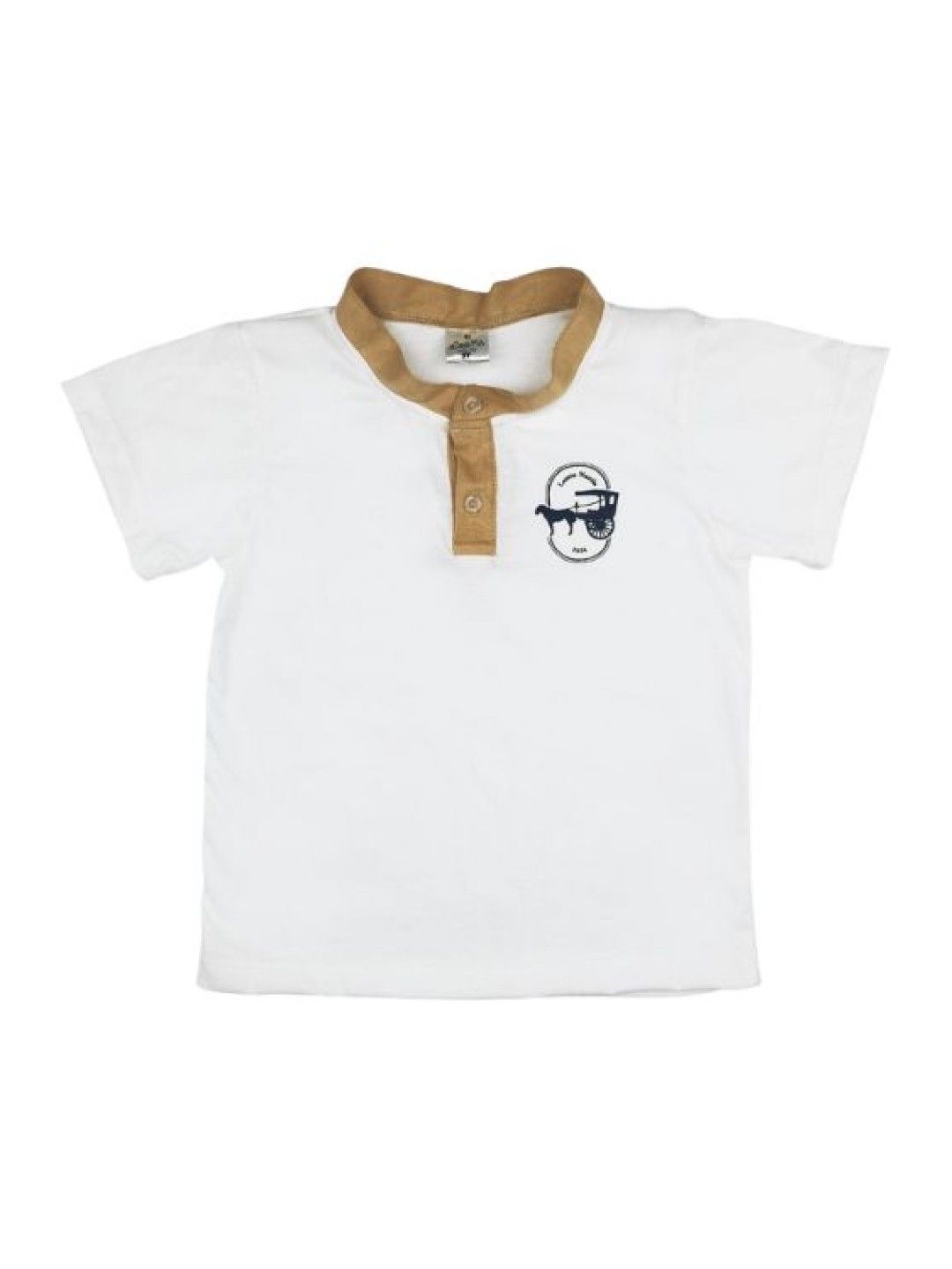 Looms Toddler Boys Collared Shirt and Printed Shorts Set - Kalesa Collection (Oak- Image 2)