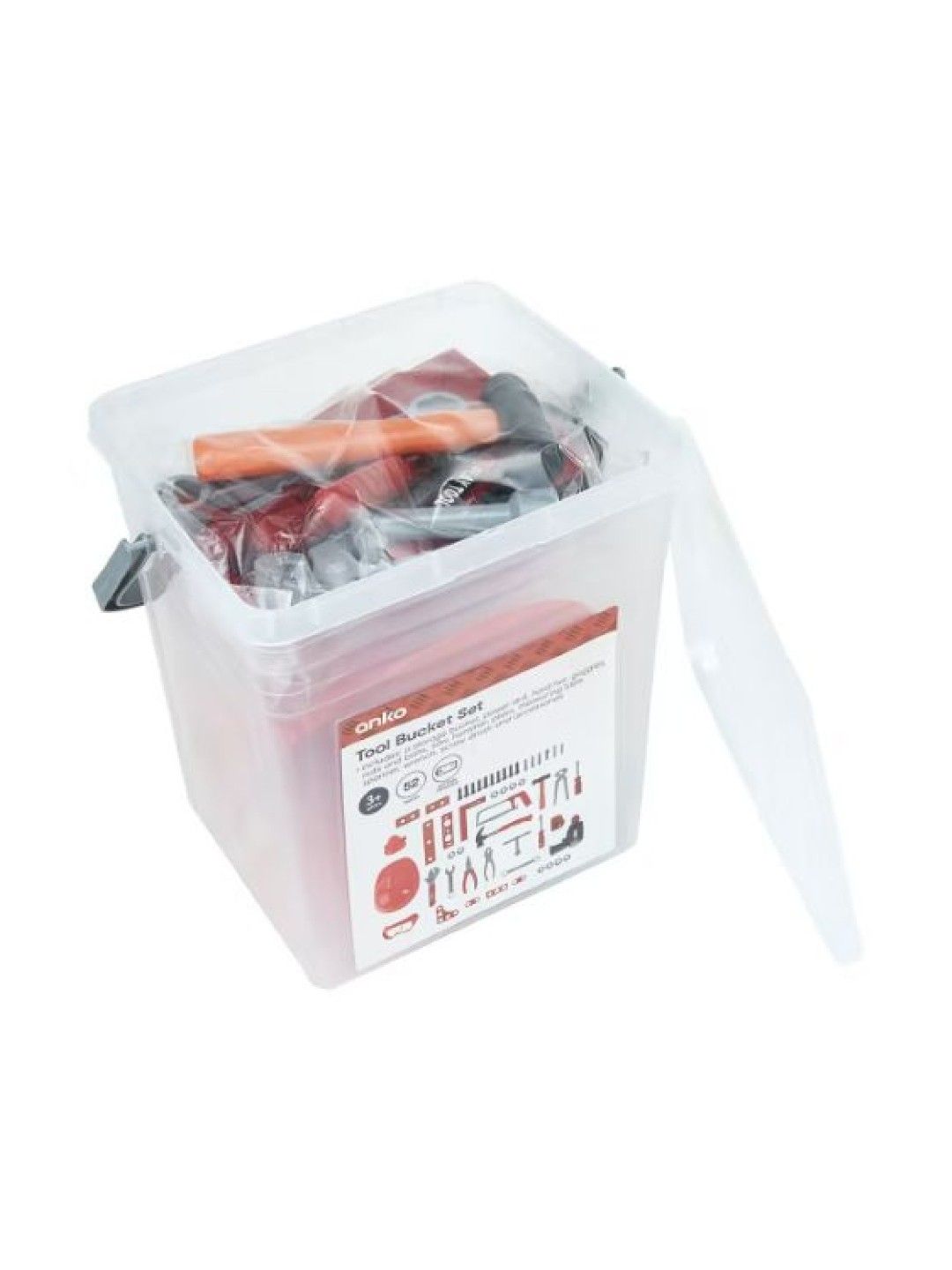 Anko Tool Bucket Set (52pcs) (Red- Image 2)