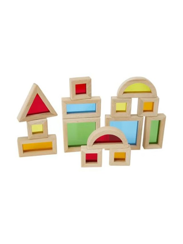 Anko Wooden Light and Colour Blocks (14pcs)