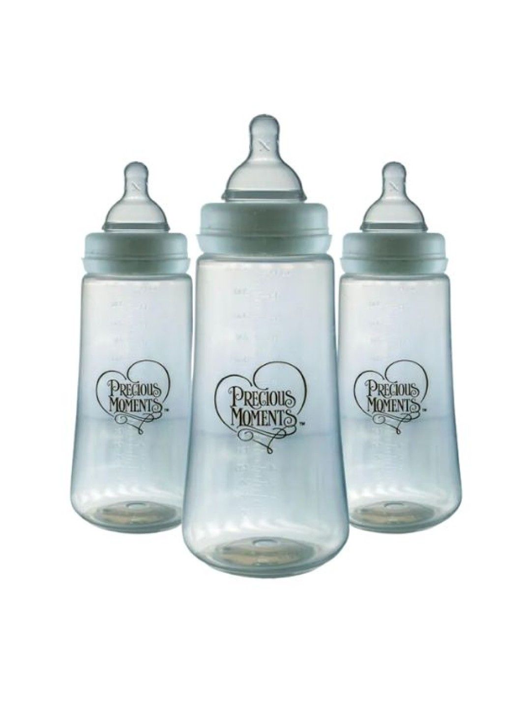 Precious Moments Wide Neck Clear White Feeding Bottle Set of 3 (14oz) (No Color- Image 2)