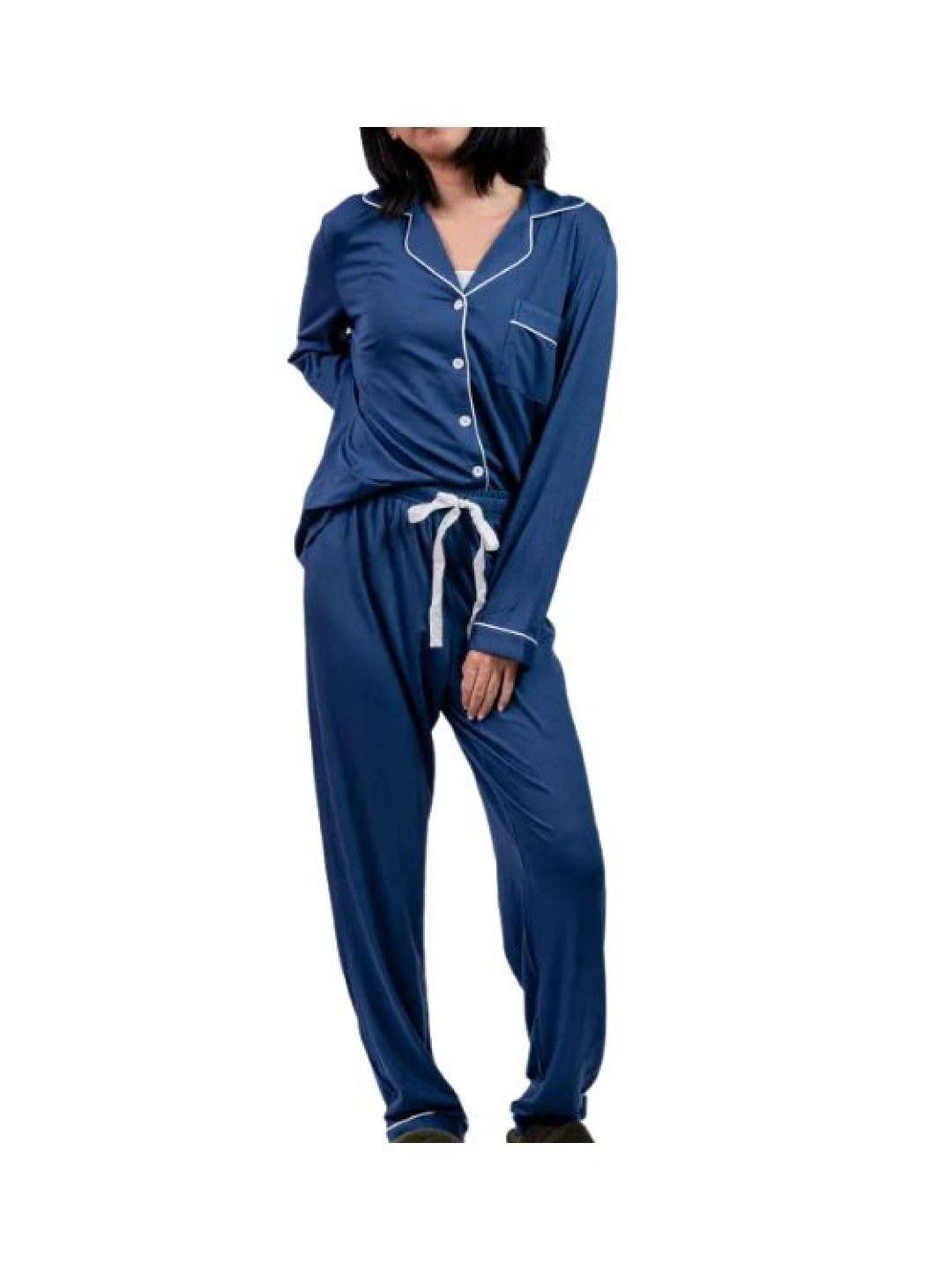 Kalma Bamboo Sleepwear Pajama Set for Women | Lana Collection (Royal Blue- Image 1)