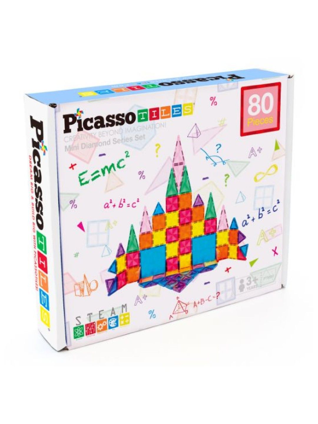 Picasso Tiles Magnet Mini Tile (80pcs) (No Color- Image 2)