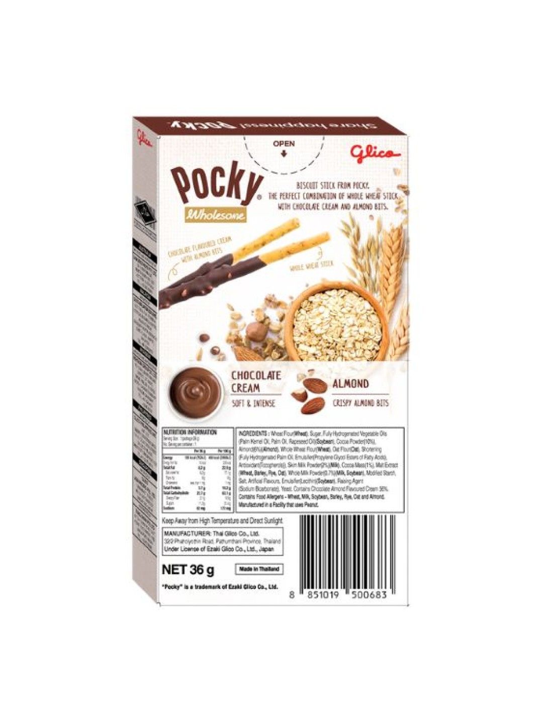 Pocky Wholesome Chocolate Almonds Biscuit Sticks (Bundle of 5) (No Color- Image 2)