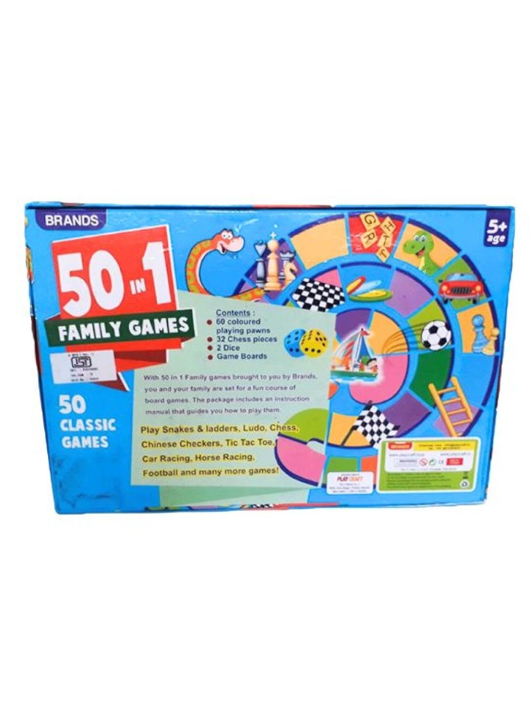 Playcraft 50 in 1 Family Games (No Color- Image 2)