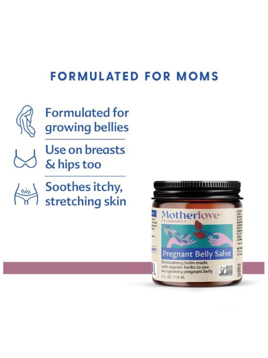 Motherlove Pregnant Belly Salve (4oz) (No Color- Image 2)