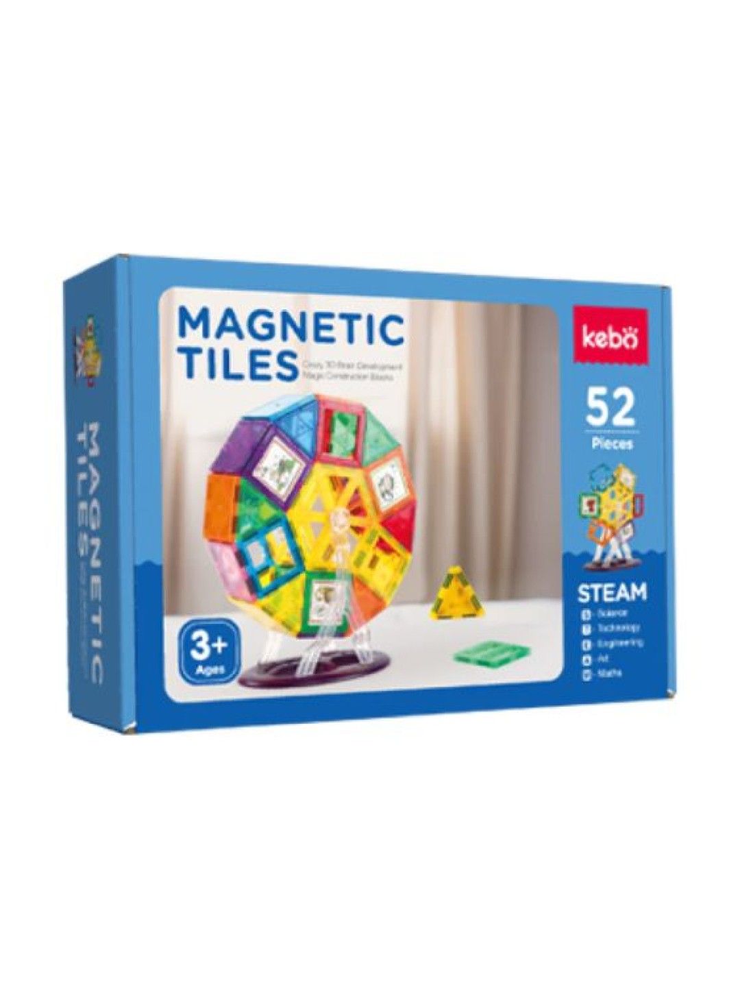 Kebo Magnetic Ferris Wheel (52 + 24 add on tiles) (No Color- Image 2)