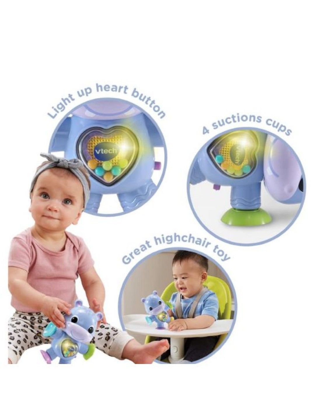 VTech VTech Baby Stick & Twist Hippo (Multicolor- Image 2)