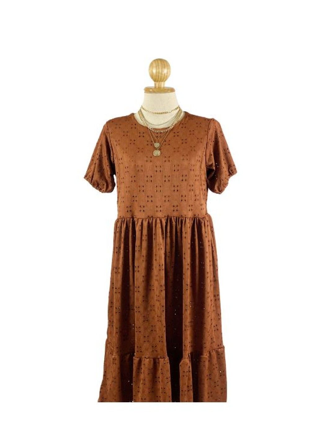 Mama Brand PH Ivy Maternity Breastfeeding Maxi Dress (Choco Brown- Image 2)